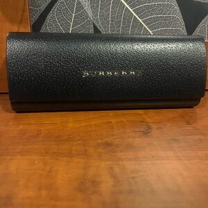 Burberry Black Leather Sunglasses Case